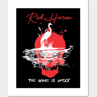 Red Heron Posters and Art